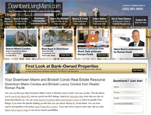 Tablet Screenshot of downtownlivingmiami.com